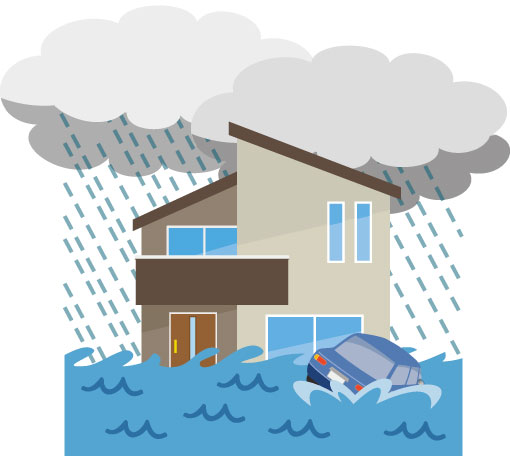 雨漏り、豪雨、台風対策に向けた防水工事
